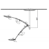 Lampa zabiegowo-operacyjna bezcieniowa E100C sufitowa
